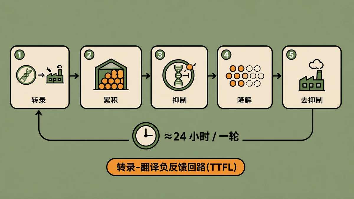 The transcription-translation feedback loop (TTFL)