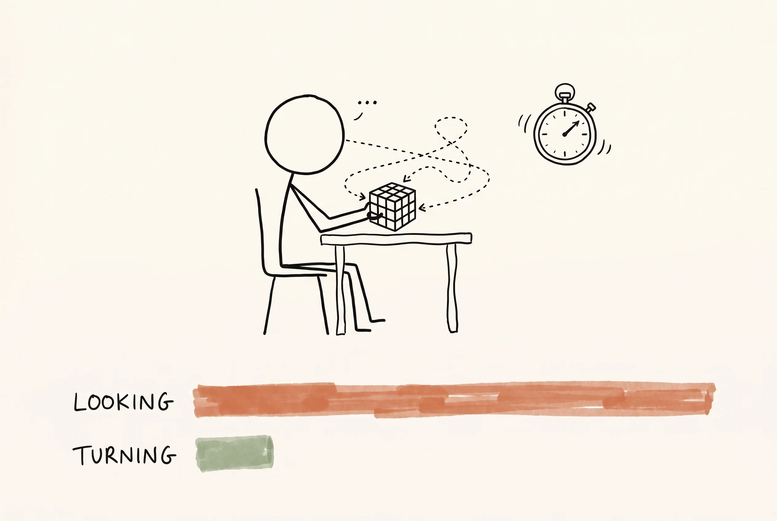 Where beginners spend their time